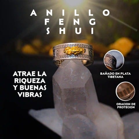 ANILLO BUDA PIXIU - ATRAE LA SUERTE Y PROSPERIDAD