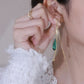 Aretes con gotas de Esmeralda